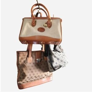 3 Dooney Project Bags. Just Need CLEANING One Is Missing Crossbody Strap.